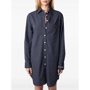 Zadig & Voltaire Rorning Pop Stripe Shirtdress